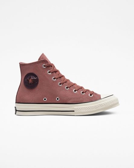 Tenisi Inalti Barbati Converse Chuck 70 Piele Intoarsa Visinii Negrii | RO DEXFL083